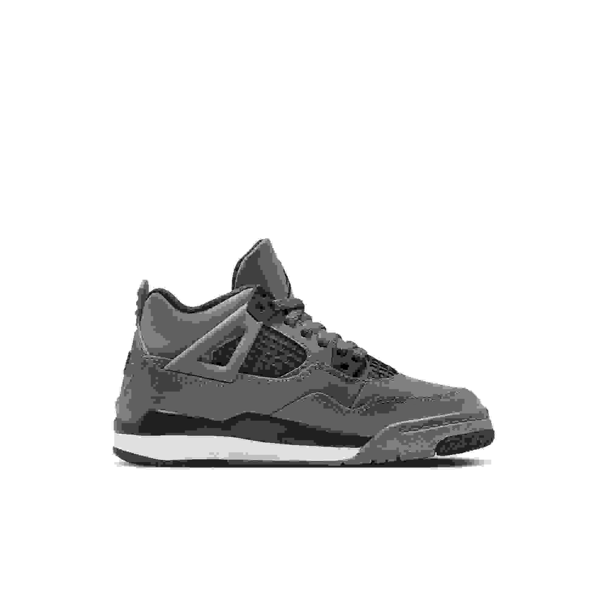 Jordan 4 Retro Preschool Kids' "Cave Stone and Black" Shoe